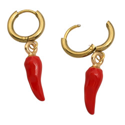 DORADO PAR PROTECCION BUENA FORNUNA EN BISAGRA 12MM ARO