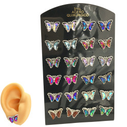 BLISTER x12 PARES MARIPOSAS...