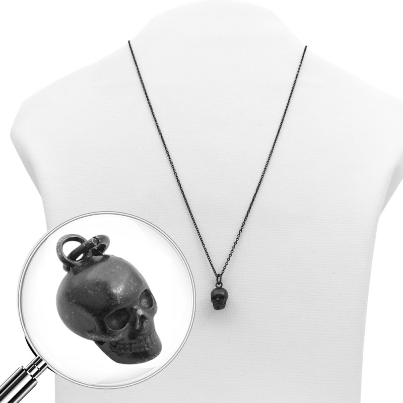 NEGRO CALAVERA 3D 45+6CM COLLAR