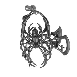 BROCHE ARAÑA GRIS PLOMO...