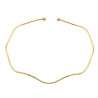 DORADO FANTASIA FINA LINEA ONDULADA TIPO CHOKER GARGANTILLA