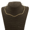 DORADO FANTASIA FINA LINEA ONDULADA TIPO CHOKER GARGANTILLA