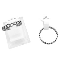 CURVA 6 ANILLOS (TALLES 16-17-18-18-19-20) TODO CORAZONES CHICOS INVERTIDOS PLANA ANILLO