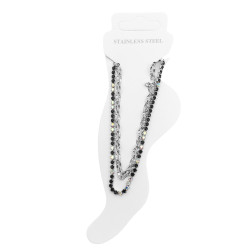 DOBLE CADENA UNA DE STRASS...