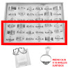 MEDIA CAJA x18 ANILLOS Q:19-1VARIOS MODELOS SURTIDOS TALLES CHICOS !!! Q:19-1 ANILLO