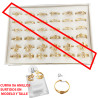 DORADO CURVA X6 ANILLOS Q:23-2 VARIOS MODELOS SURTIDOS TALLES CHICOS SURTIDOS !!! Q:23-2 ANILLO