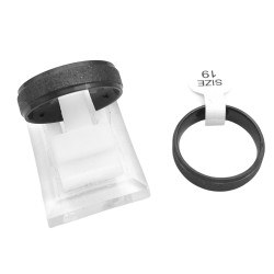 NEGRO CURVA X6 ANILLOS 6MM C/ RELIEVE CENTRAL ALIANZAS ANILLO