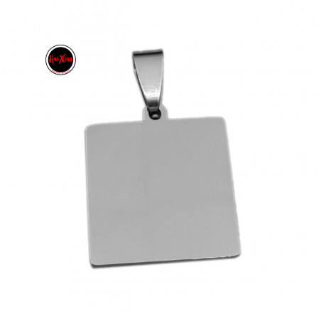 25MM PREMIUM MAS GRUESO Y PULIDO A ESPEJO EN AMBAS CARAS CUADRADA RECTA IDENTIFICACION P/ GRABAR DIJE