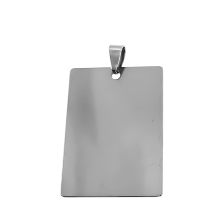 14*20MM PREMIUM MAS GRUESO Y PULIDO A ESPEJO EN AMBAS CARAS RECTANGULO IDENTIFICACION P/ GRABAR DIJE