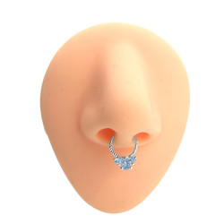 SEPTUM 10MM ARGOLLITA TRES CUBIC TIPO MOÑITO DE NARIZ U OREJA PIERCING