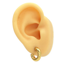 DORADO 16MM SEMI CIRCULO C/ PERNO EXTRA GRUESA 4MM PAR ARO