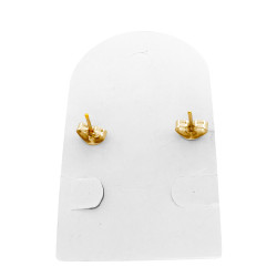 DORADO 2 PARES DOS MODELOS DE MARIPOSAS C/ VARIOS STRASS CRISTAL ARO