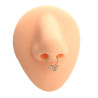 DORADO SEPTUM 10MM ARGOLLITA TRES CUBIC TIPO MOÑITO DE NARIZ U OREJA PIERCING