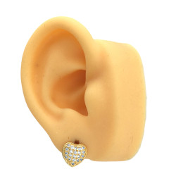 DORADO BLISTER X12 CORAZON ESTRELLA C/ VARIOS STRASS CRISTAL BISAGRA ARO