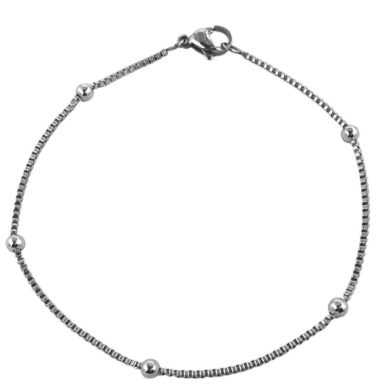 CINCO BOLITAS Y VENECIANA 19CM PULSERA