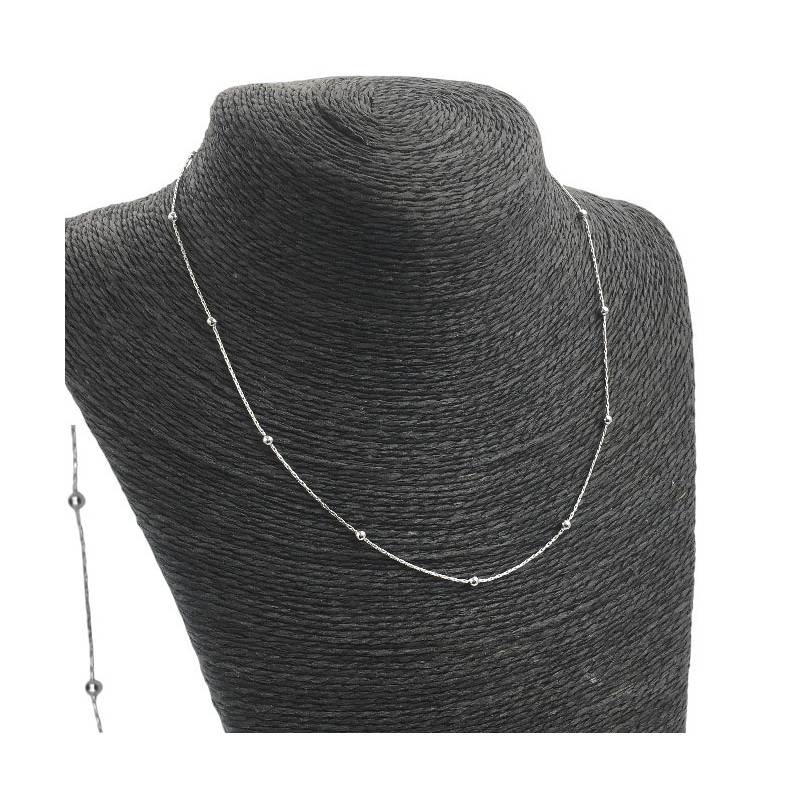 TRIGUILLA C/ BOLITAS 0.3 (0.7MM)-45CM CADENA