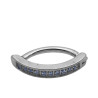 ARGOLLA OVALADA C/ LINEA DE CUBIC OMBLIGO PIERCING