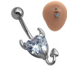 DIABLITO C/ CUBIC OMBLIGO PIERCING