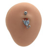DIABLITO C/ CUBIC OMBLIGO PIERCING