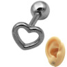 UNIDAD CORAZON CALADO BORDE CURVO HELIX ROSCA INTERNA PIERCING