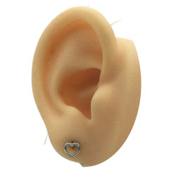 UNIDAD CORAZON CALADO BORDE CURVO HELIX ROSCA INTERNA PIERCING