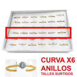 DORADO CURVA x6 ANILLOS...