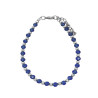 AZUL AB CRISTAL CUENTAS FACETADAS 4MM Y BOLITAS 19+5CM PULSERA / TOBILLERA