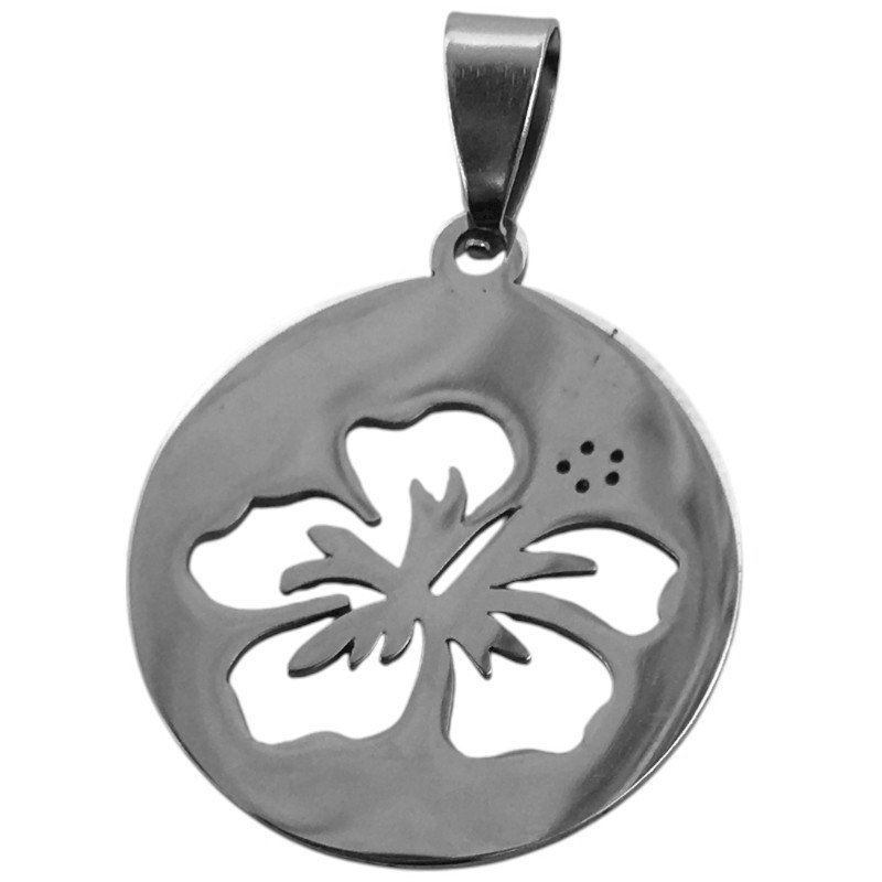 CIRCULO C/ FLOR DE CINCO PETALOS CALADA 23.5CM DIJE