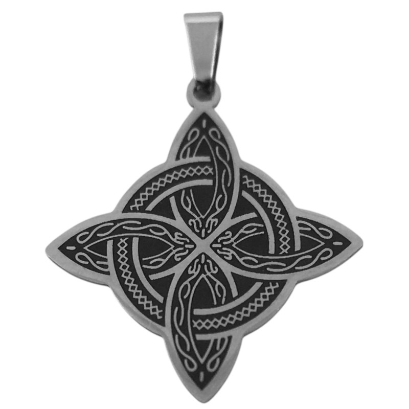 NUDO DE BRUJA LASER CON FORMA DIJE