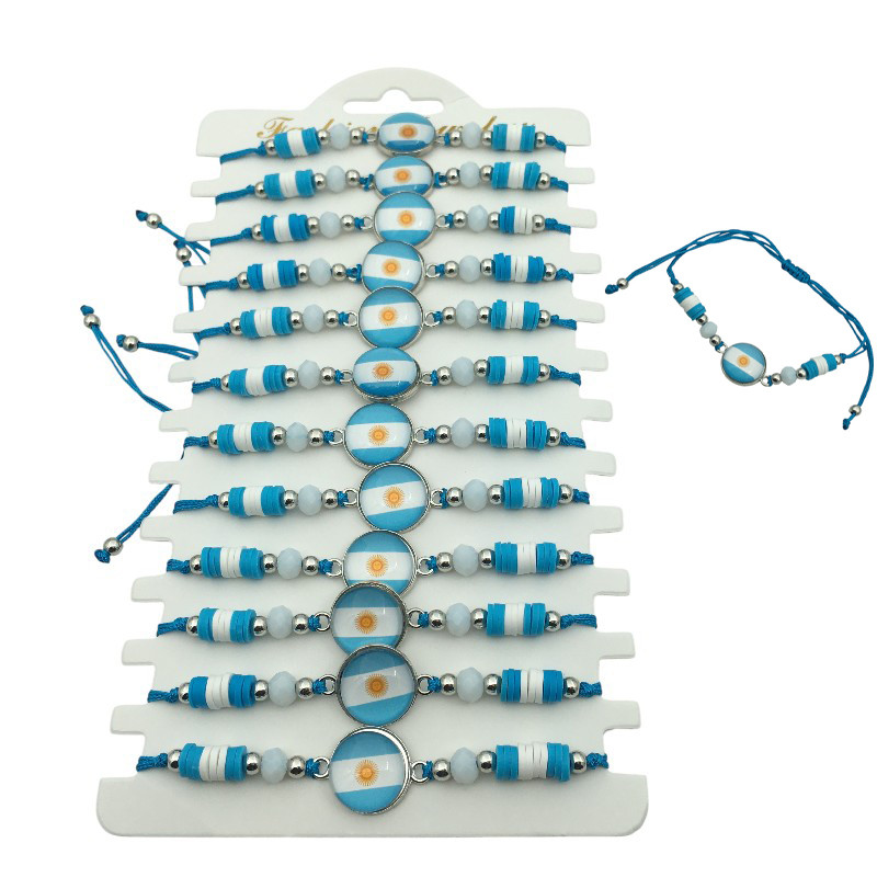 BLISTER x12 HILO ARGENTINA PULSERA / TOBILLERA