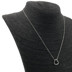 CORAZON INCLINADO CALADO C/ESPESOR 45CM ACERO QUIRURGICO COLLAR