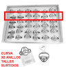 CURVA 6 ANILLOS (TALLES 16-17-18-19-20-21)  TRIQUETA CELTA CALADA ANILLO