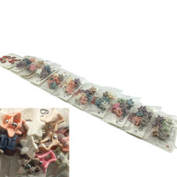 BLISTER X10 BOLSAS (60 UNIDADES) BROCHE MINI ESTRELLA COCODRILO