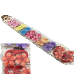 BLISTER x20 UNIDADES MARGARITAS CINCO PETALOS SURTIDAS EN COLOR CENTRO BOLITA COLITAS