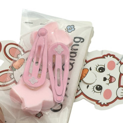 TIRA X20 UNIDADES FLORES SURTIDA EN COLOR TIPO TIC TAC HEBILLA