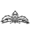 BROCHE PELO ARAÑA PLATEADA GRANDE COCODRILO