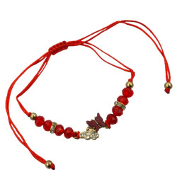 MEDIO BLISTER x6 HILO CUENTAS STRASS SIMIL NACAR MARIPOSA Y BOLITAS SURTIDO COLOR PULSERA / TOBILLERA