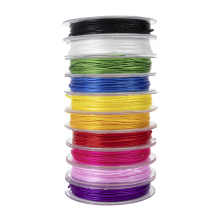 HILO ELASTIZADO X10 ROLLOS C/U DE 10 MTROS*0.8MM TOTAL 100 METROS FORNITURA