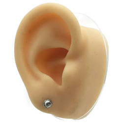 UNIDAD CIRCULO C/ CUBIC FACETADOEN BASE HELIX ROSCA INTERNA PIERCING