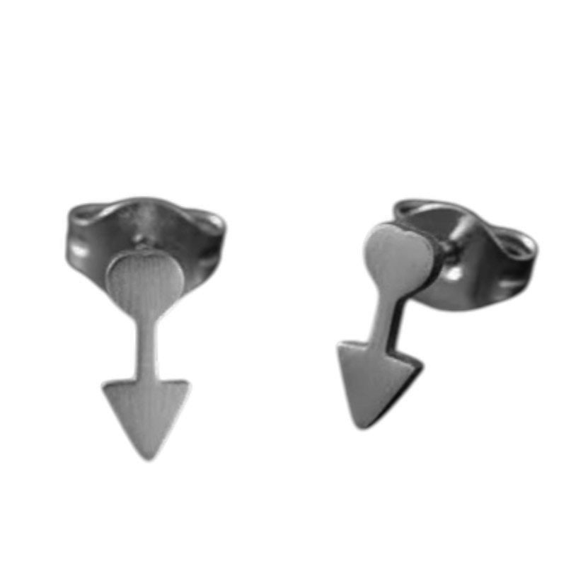 PAR FLECHA CORAZON MINI ARO