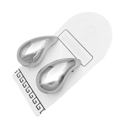 PAR GOTA MINI 3D 6.5*13MM PLASTICO BAÑADO AROS