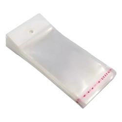 200 UNIDADES 8*18 CM BOLSITA BLISTERA PARA COLGAR AUTOADHESIVA