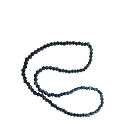 3MM CONO NEGRO GRAFITO PLENO AB TORNASOLADO FACETADO PERFORADO VIDRIO TIRA