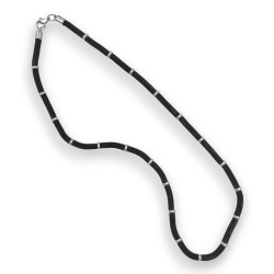 NEGRO C/ ARANDELAS VIBORA 4.0 (4MM) - 50CM CADENA