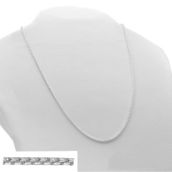 BLANCO ROLO CUADRADA 2.0 (2MM) - 45CM CADENA