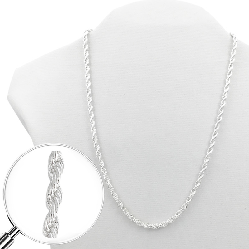 BLANCO SOGA 0.8 (4MM APROX) - 50 cm CADENA