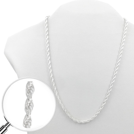 BLANCO SOGA 0.8 (4MM APROX) - 50 cm CADENA