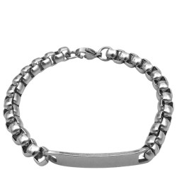 CHAPA GRANDE ROLO CUADRADA 7.0 P/ GRABAR (7MM) - 22CM IDENTIFICACION PULSERA