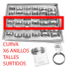 CURVA X6 ANILLOS ANILLOS GIRATORIO PADRE NUESTRO ANILLO