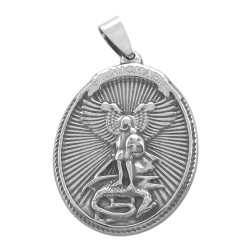 SAN MIGUEL ARCANGEL DIJE BIFAZ + ESPADA C/ STRASS DIJE